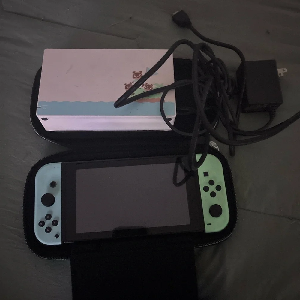 Nintendo Switch with Light Green Joy-Cons